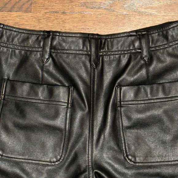 Anthropologie Vegan Leather Cargo Pants - Picture 11 of 13